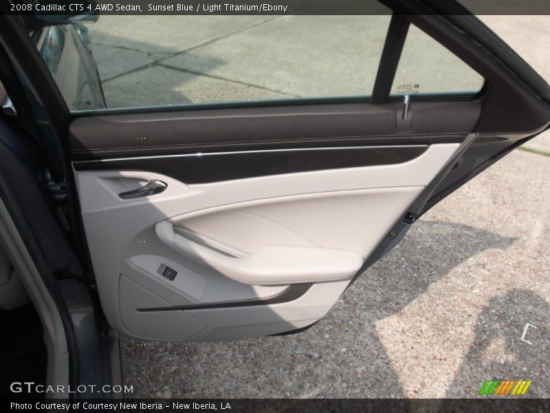 Sunset Blue / Light Titanium/Ebony 2008 Cadillac CTS 4 AWD Sedan