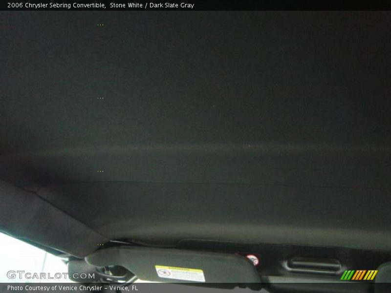 Stone White / Dark Slate Gray 2006 Chrysler Sebring Convertible