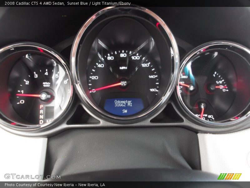 Sunset Blue / Light Titanium/Ebony 2008 Cadillac CTS 4 AWD Sedan