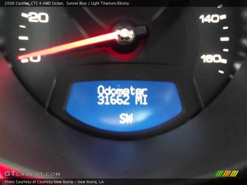 Sunset Blue / Light Titanium/Ebony 2008 Cadillac CTS 4 AWD Sedan