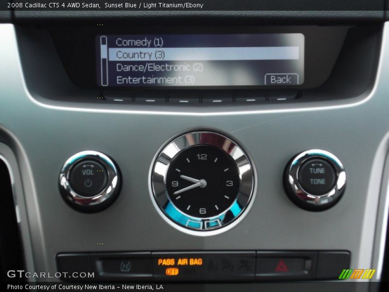 Sunset Blue / Light Titanium/Ebony 2008 Cadillac CTS 4 AWD Sedan
