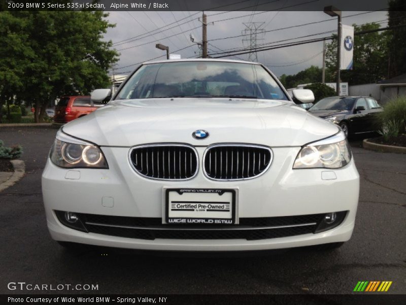 Alpine White / Black 2009 BMW 5 Series 535xi Sedan