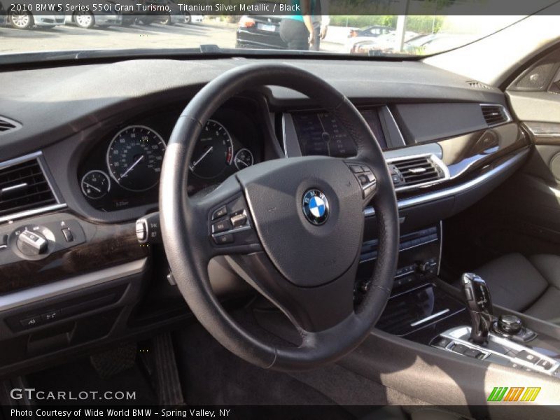 Titanium Silver Metallic / Black 2010 BMW 5 Series 550i Gran Turismo