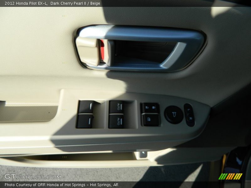 Dark Cherry Pearl II / Beige 2012 Honda Pilot EX-L