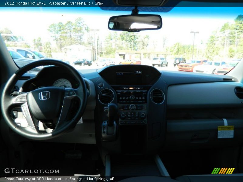 Alabaster Silver Metallic / Gray 2012 Honda Pilot EX-L
