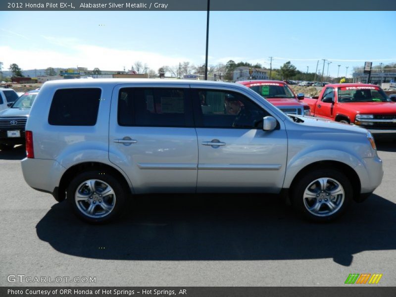 Alabaster Silver Metallic / Gray 2012 Honda Pilot EX-L