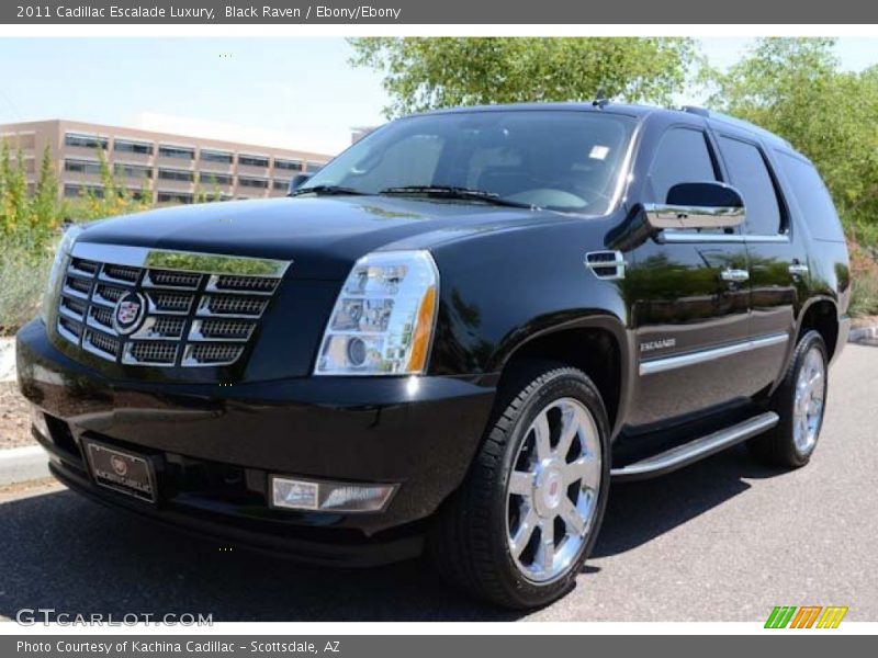 Black Raven / Ebony/Ebony 2011 Cadillac Escalade Luxury