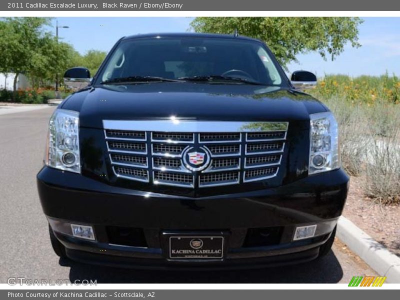 Black Raven / Ebony/Ebony 2011 Cadillac Escalade Luxury