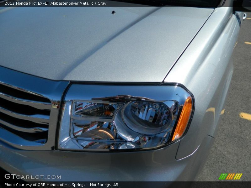 Alabaster Silver Metallic / Gray 2012 Honda Pilot EX-L