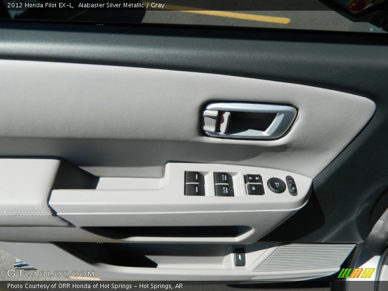 Alabaster Silver Metallic / Gray 2012 Honda Pilot EX-L