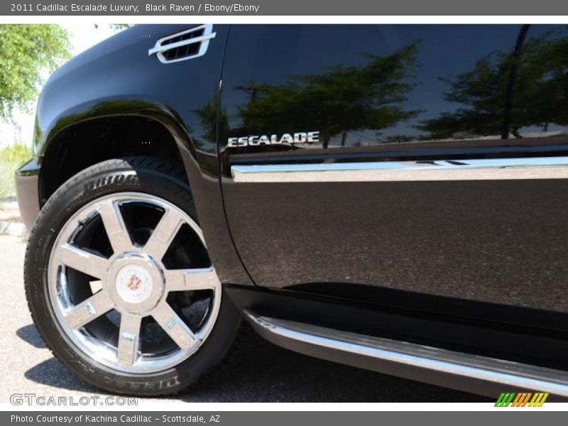 Black Raven / Ebony/Ebony 2011 Cadillac Escalade Luxury