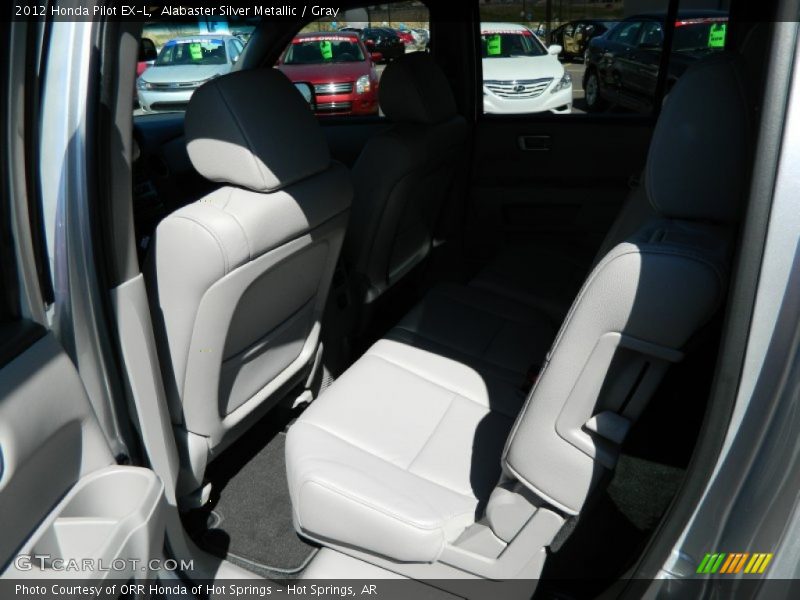 Alabaster Silver Metallic / Gray 2012 Honda Pilot EX-L