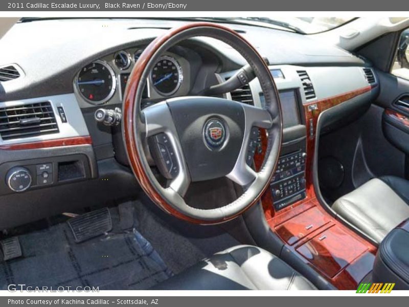 Black Raven / Ebony/Ebony 2011 Cadillac Escalade Luxury