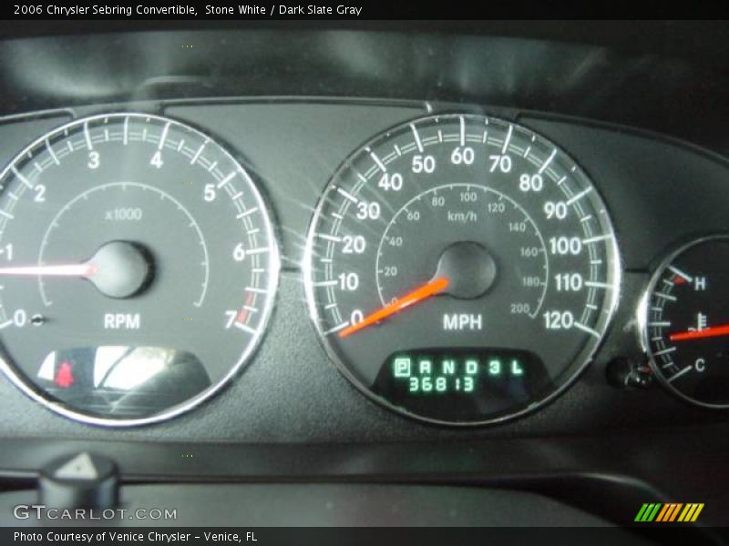 Stone White / Dark Slate Gray 2006 Chrysler Sebring Convertible