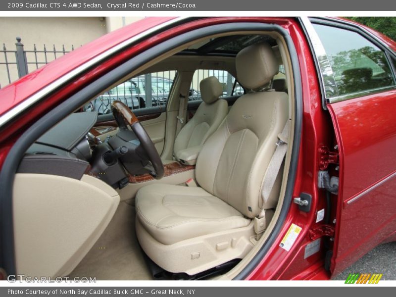 Crystal Red / Cashmere/Cocoa 2009 Cadillac CTS 4 AWD Sedan