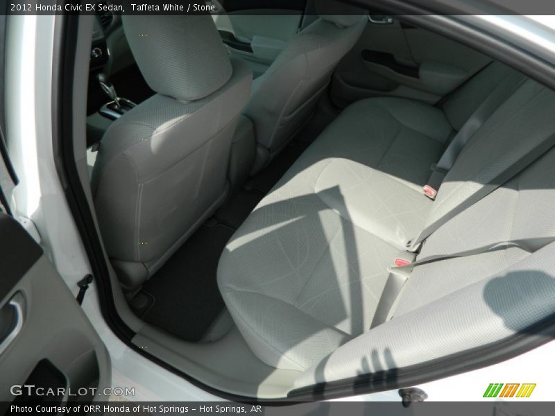 Taffeta White / Stone 2012 Honda Civic EX Sedan