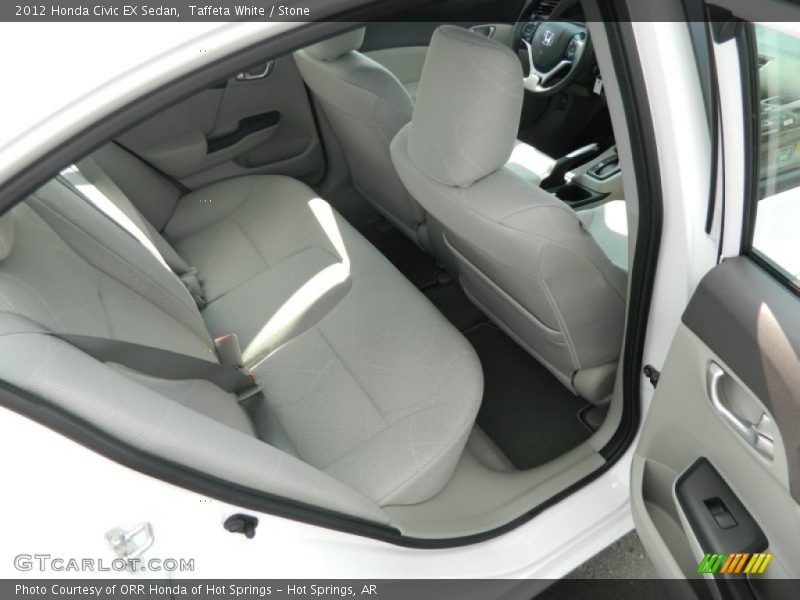 Taffeta White / Stone 2012 Honda Civic EX Sedan