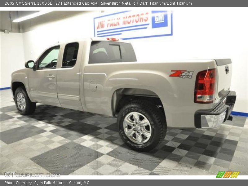 Silver Birch Metallic / Dark Titanium/Light Titanium 2009 GMC Sierra 1500 SLT Z71 Extended Cab 4x4