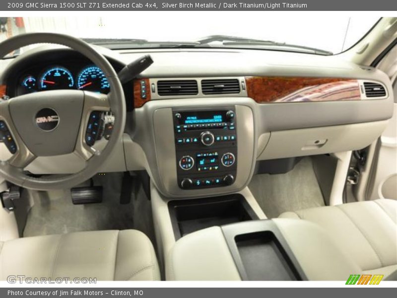 Silver Birch Metallic / Dark Titanium/Light Titanium 2009 GMC Sierra 1500 SLT Z71 Extended Cab 4x4