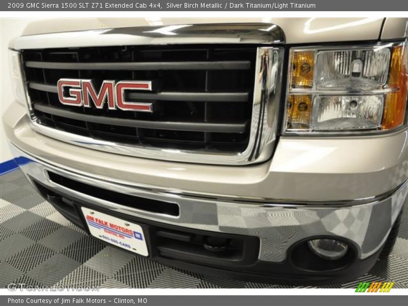 Silver Birch Metallic / Dark Titanium/Light Titanium 2009 GMC Sierra 1500 SLT Z71 Extended Cab 4x4