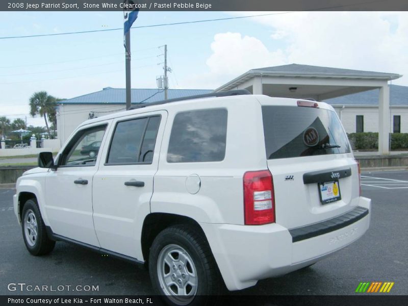 Stone White Clearcoat / Pastel Pebble Beige 2008 Jeep Patriot Sport