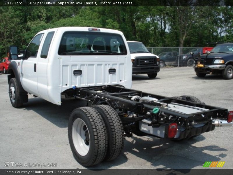 Oxford White / Steel 2012 Ford F550 Super Duty XL SuperCab 4x4 Chassis