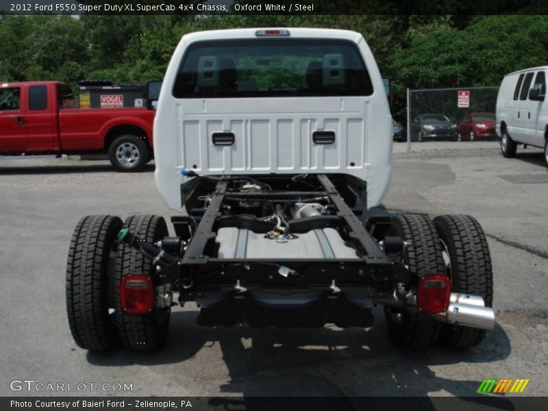 Oxford White / Steel 2012 Ford F550 Super Duty XL SuperCab 4x4 Chassis