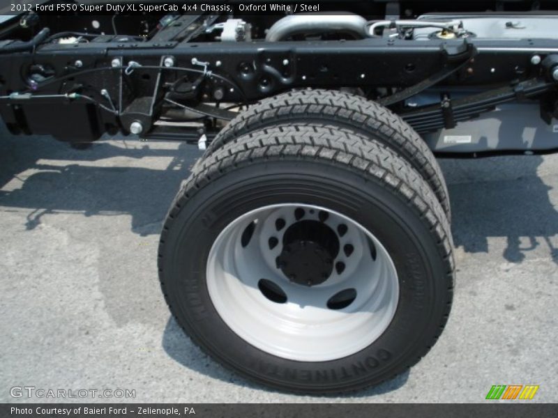 Oxford White / Steel 2012 Ford F550 Super Duty XL SuperCab 4x4 Chassis