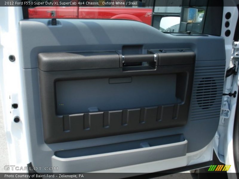 Oxford White / Steel 2012 Ford F550 Super Duty XL SuperCab 4x4 Chassis