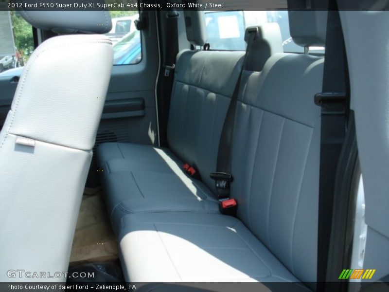 Oxford White / Steel 2012 Ford F550 Super Duty XL SuperCab 4x4 Chassis