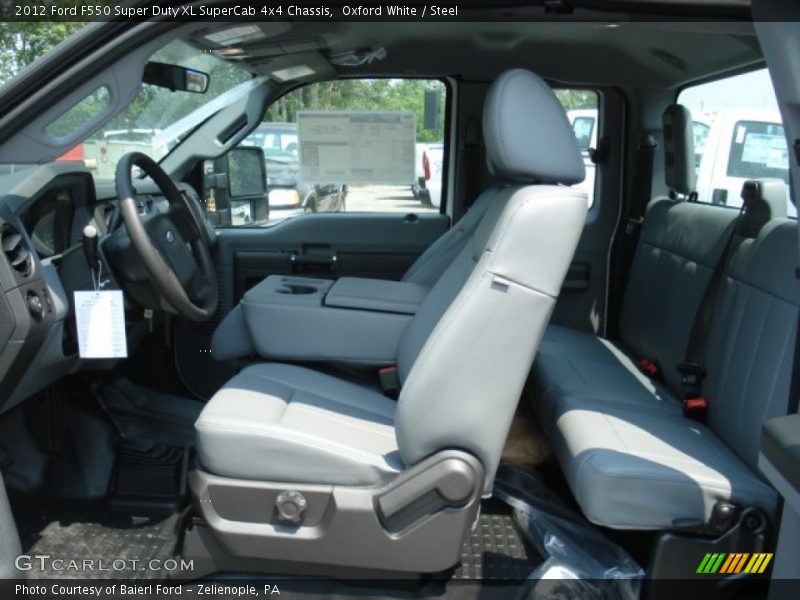 Oxford White / Steel 2012 Ford F550 Super Duty XL SuperCab 4x4 Chassis