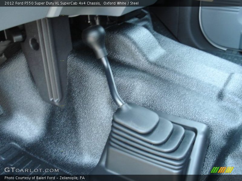 Oxford White / Steel 2012 Ford F550 Super Duty XL SuperCab 4x4 Chassis
