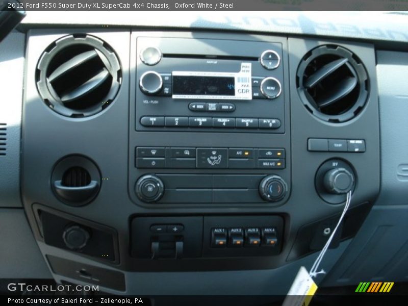 Oxford White / Steel 2012 Ford F550 Super Duty XL SuperCab 4x4 Chassis