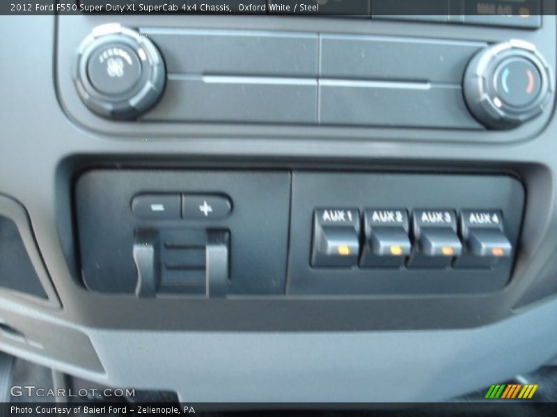 Oxford White / Steel 2012 Ford F550 Super Duty XL SuperCab 4x4 Chassis