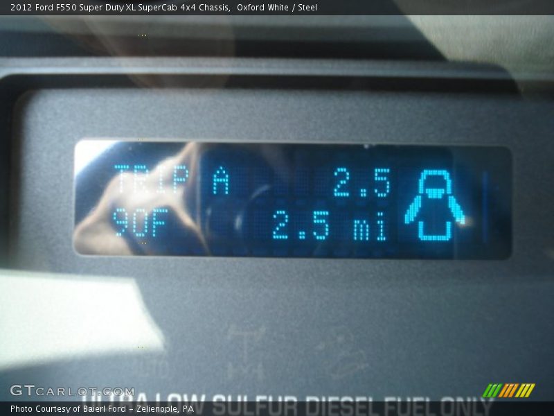 Oxford White / Steel 2012 Ford F550 Super Duty XL SuperCab 4x4 Chassis