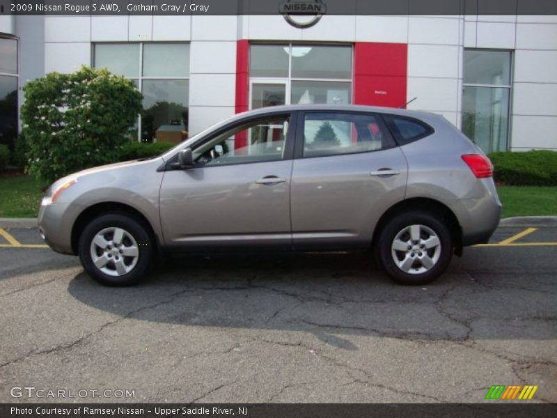 Gotham Gray / Gray 2009 Nissan Rogue S AWD