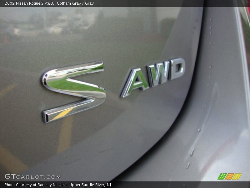Gotham Gray / Gray 2009 Nissan Rogue S AWD