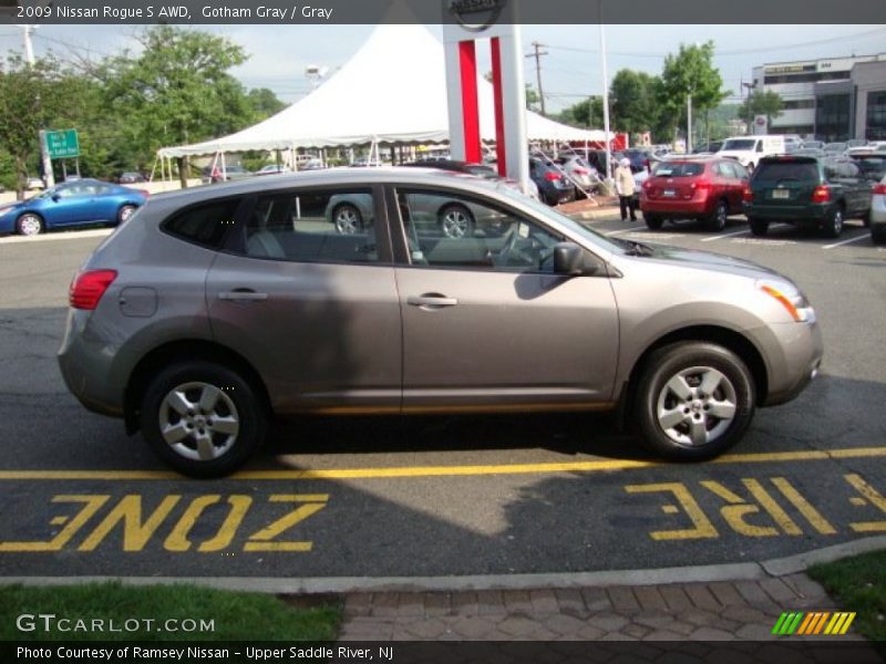 Gotham Gray / Gray 2009 Nissan Rogue S AWD