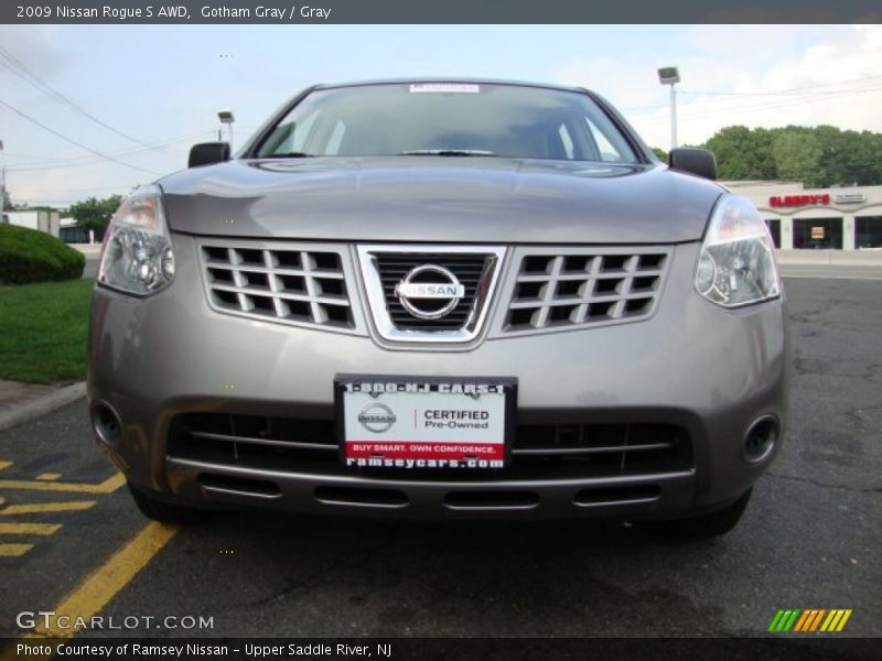 Gotham Gray / Gray 2009 Nissan Rogue S AWD