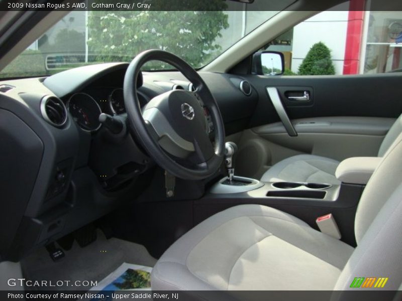 Gotham Gray / Gray 2009 Nissan Rogue S AWD