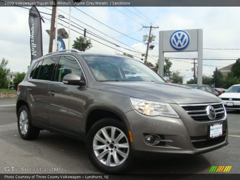 Alpine Grey Metallic / Sandstone 2009 Volkswagen Tiguan SEL 4Motion