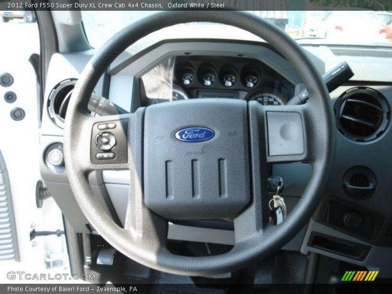 2012 F550 Super Duty XL Crew Cab 4x4 Chassis Steering Wheel