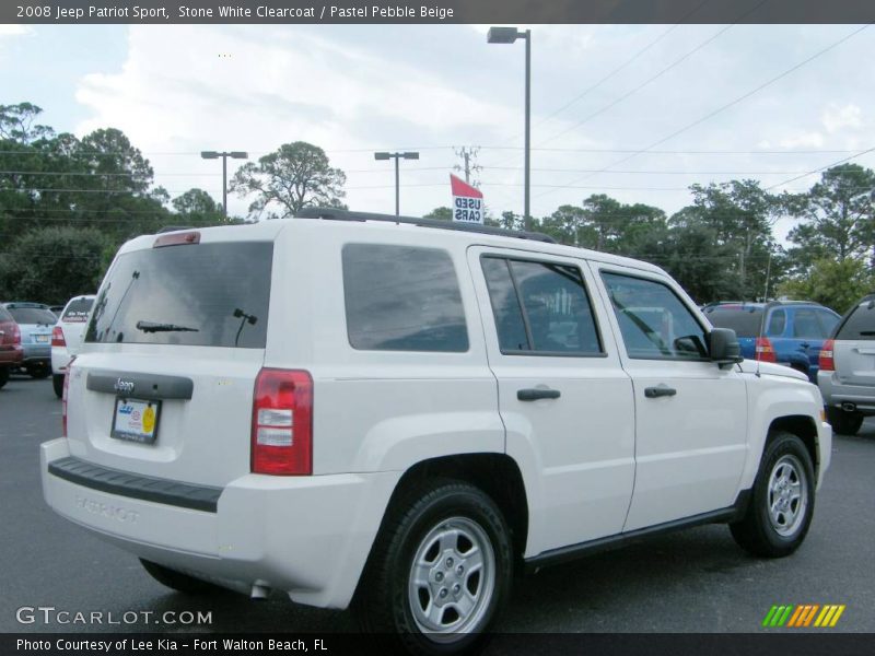 Stone White Clearcoat / Pastel Pebble Beige 2008 Jeep Patriot Sport