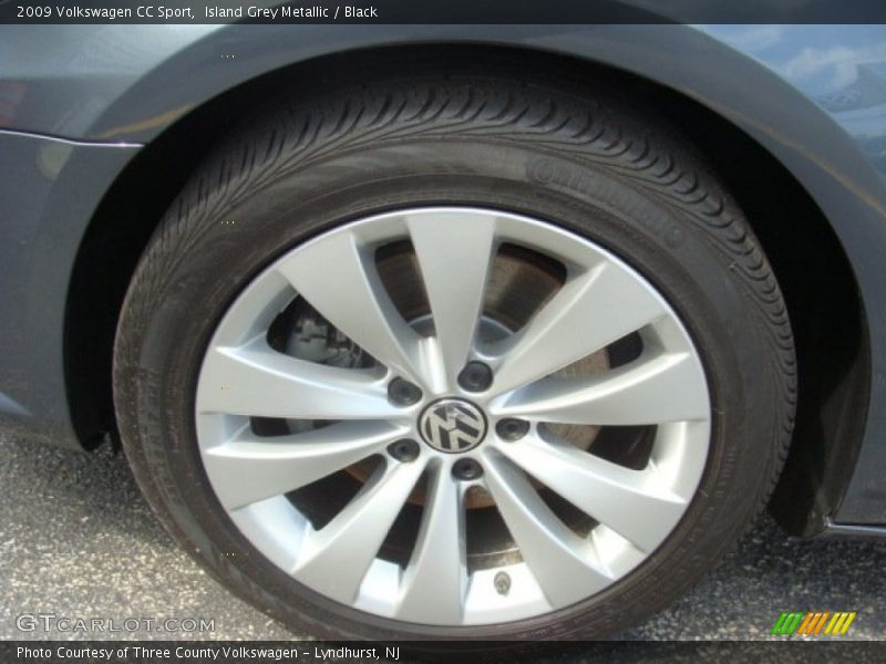 Island Grey Metallic / Black 2009 Volkswagen CC Sport