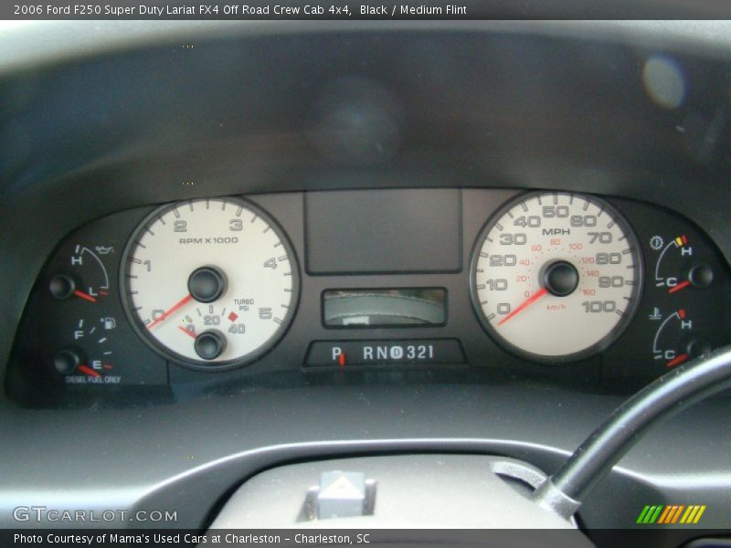 Black / Medium Flint 2006 Ford F250 Super Duty Lariat FX4 Off Road Crew Cab 4x4