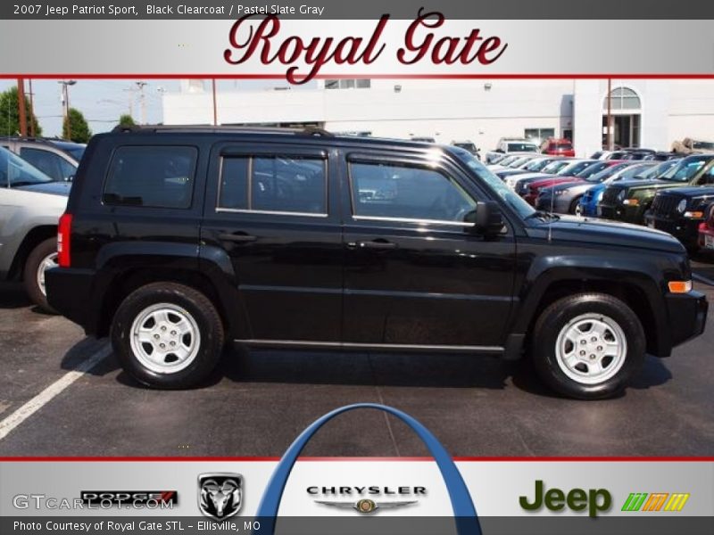 Black Clearcoat / Pastel Slate Gray 2007 Jeep Patriot Sport
