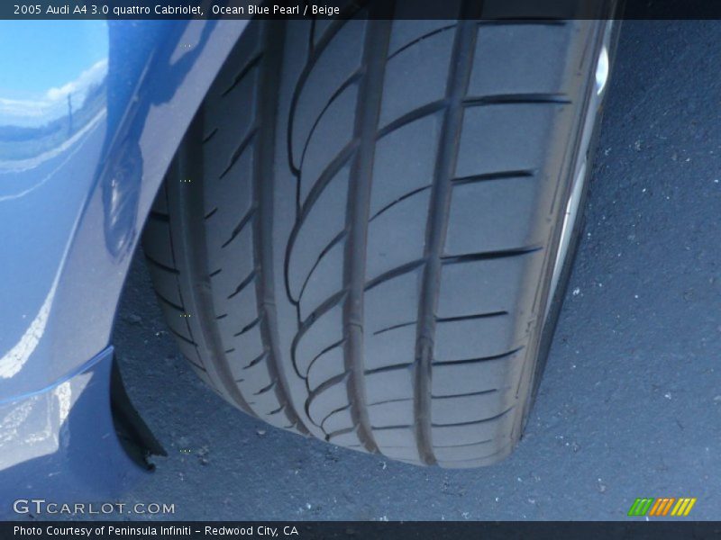 Ocean Blue Pearl / Beige 2005 Audi A4 3.0 quattro Cabriolet
