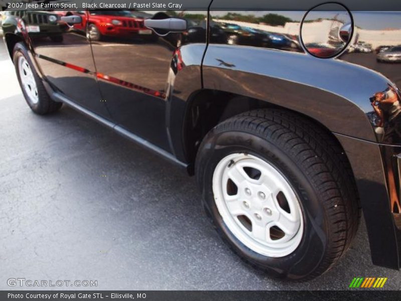 Black Clearcoat / Pastel Slate Gray 2007 Jeep Patriot Sport