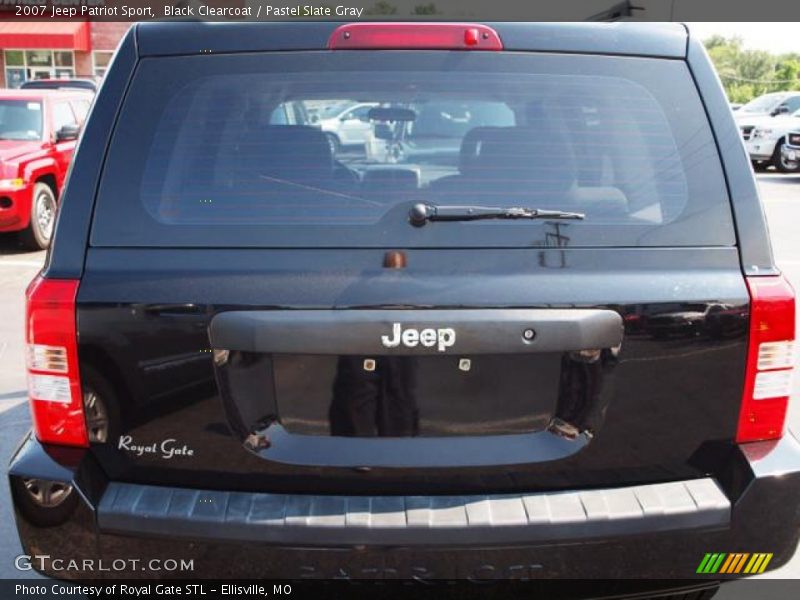 Black Clearcoat / Pastel Slate Gray 2007 Jeep Patriot Sport