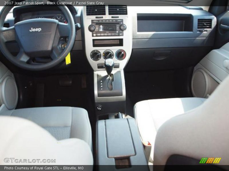 Black Clearcoat / Pastel Slate Gray 2007 Jeep Patriot Sport
